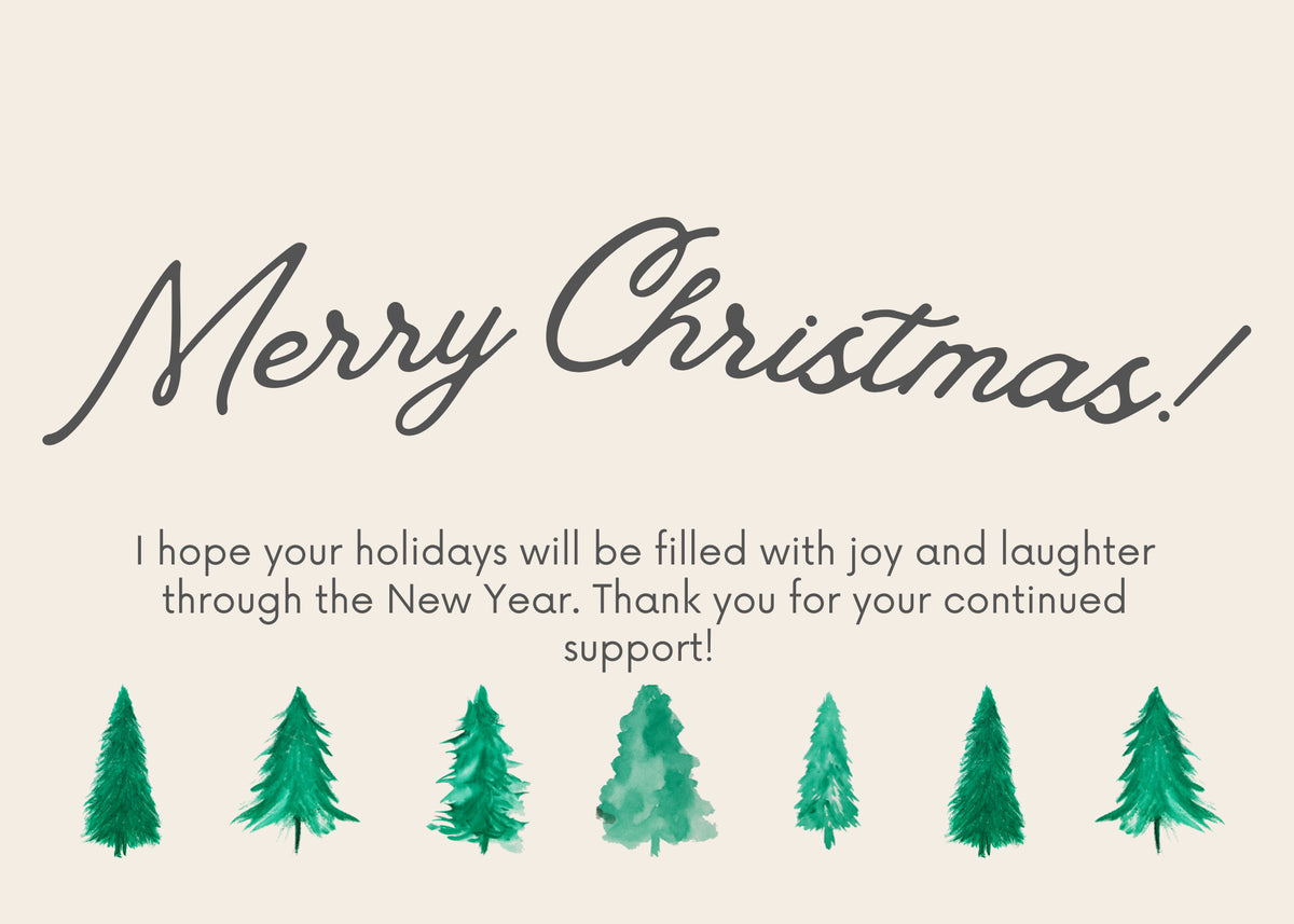 A little Christmas note.