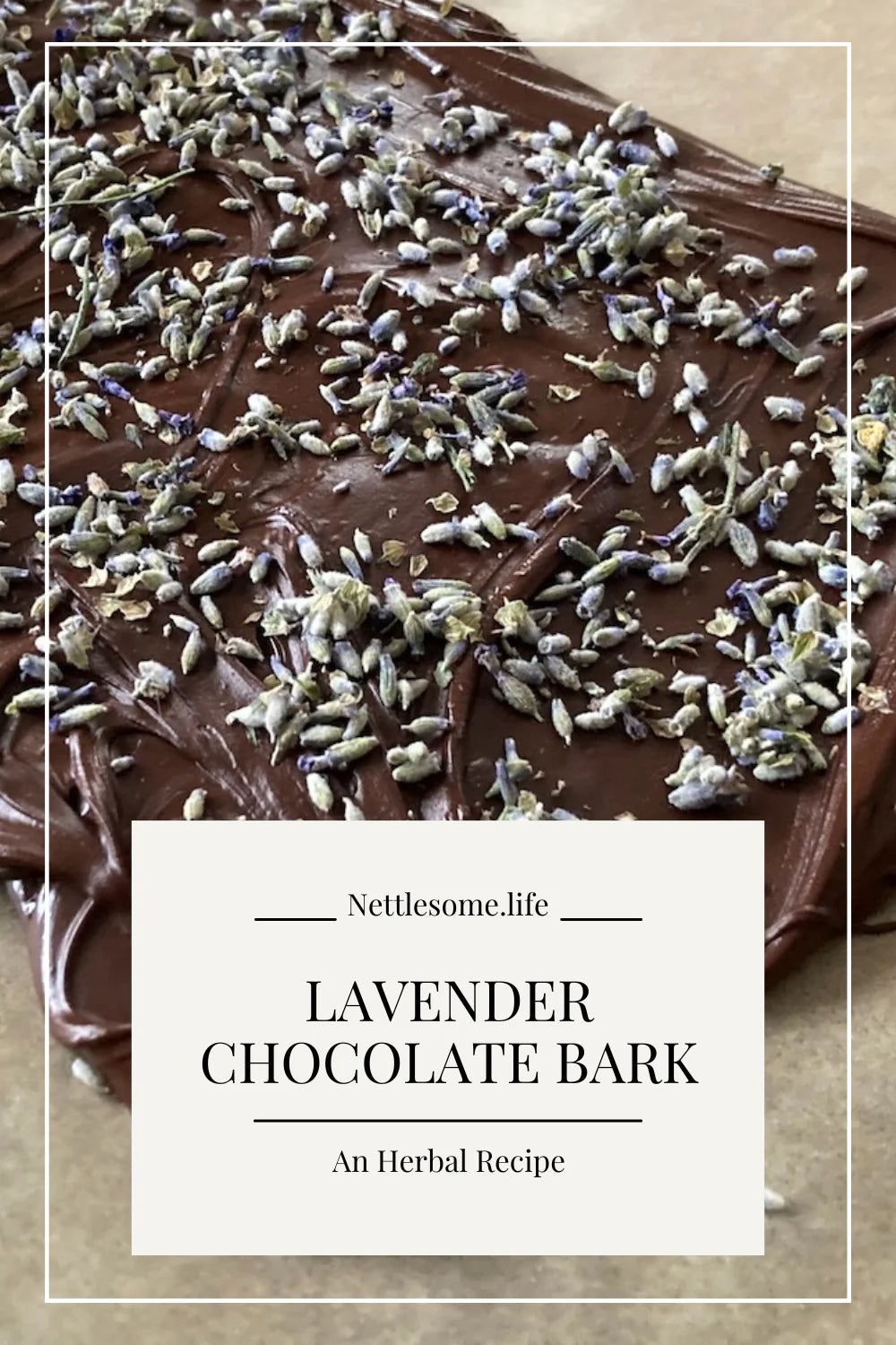Lavender Chocolate Bark
