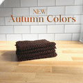Hand Knit Wash Cloths: Fall Colors