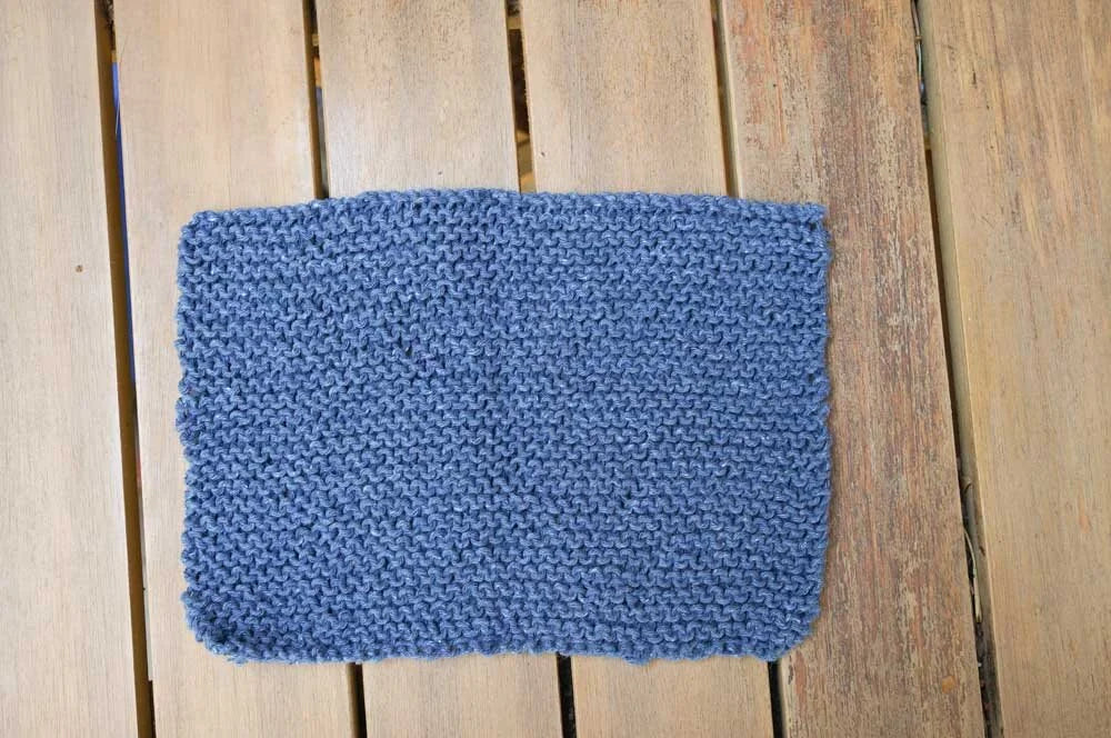 Hand Knit Wash Cloths: Bright Colors