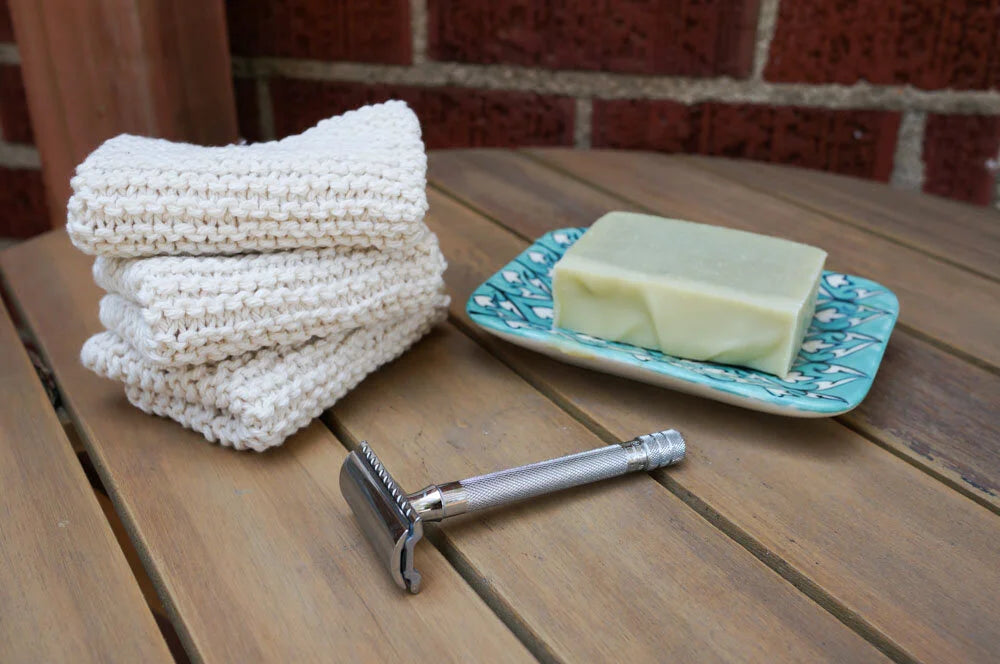 Hand Knit Wash Cloths: Bright Colors