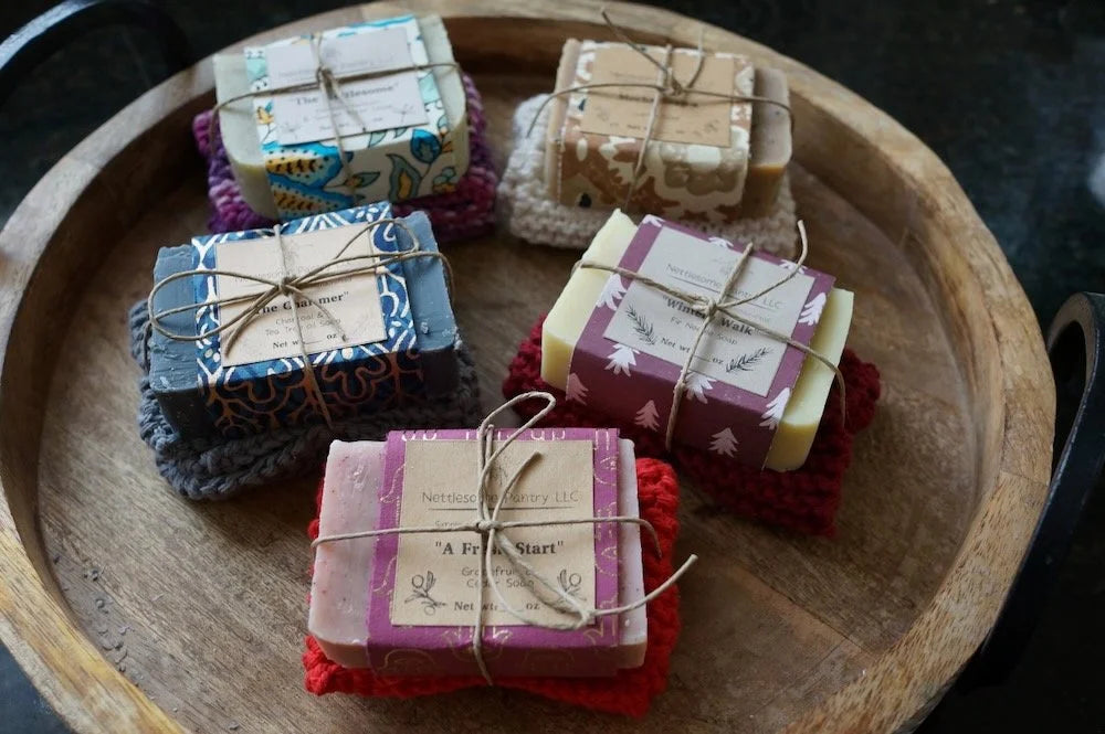 Handcrafted Soap & Wash Cloth Bundle