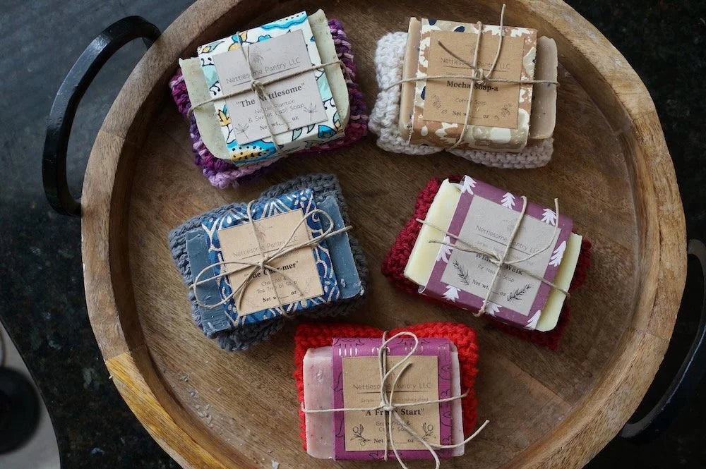 Handcrafted Soap & Wash Cloth Bundle