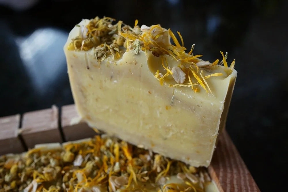 "Sunny Meadow" Calendula, Chamomile & Oatmeal Handcrafted Soap