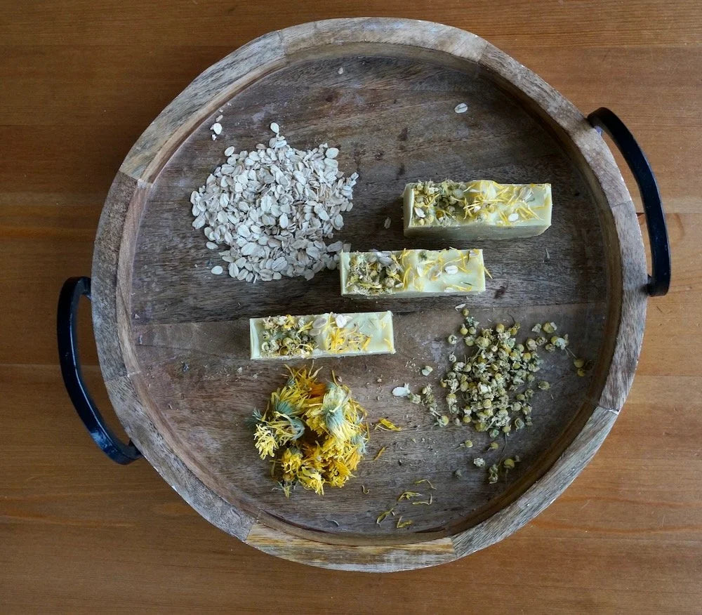 "Sunny Meadow" Calendula, Chamomile & Oatmeal Handcrafted Soap