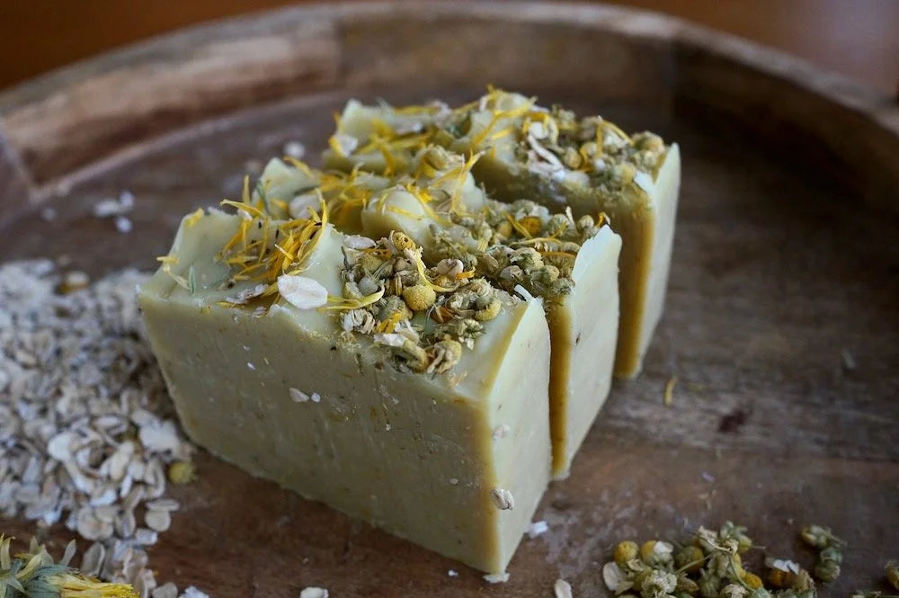 "Sunny Meadow" Calendula, Chamomile & Oatmeal Handcrafted Soap