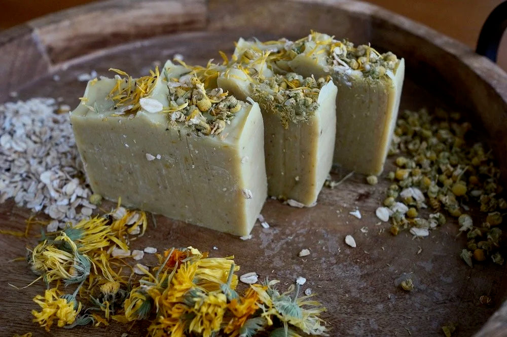 "Sunny Meadow" Calendula, Chamomile & Oatmeal Handcrafted Soap