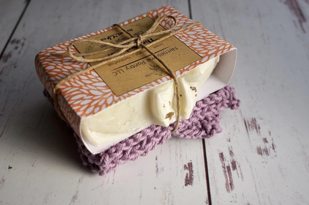 Handcrafted Soap & Wash Cloth Bundle