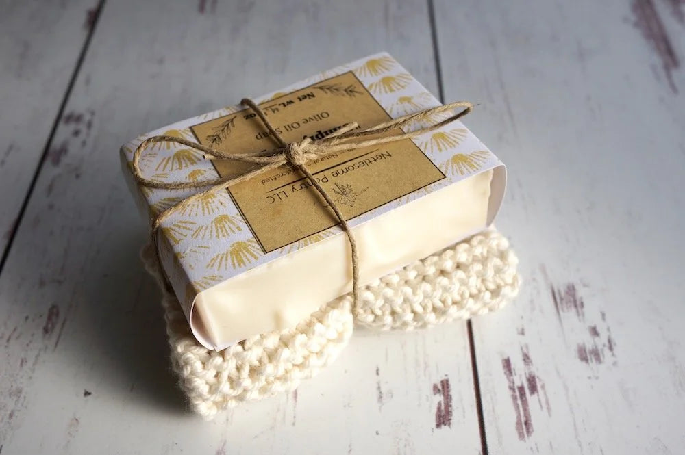 Handcrafted Soap & Wash Cloth Bundle