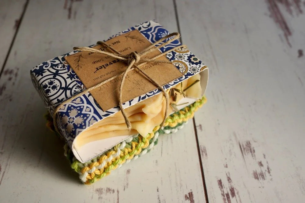 Handcrafted Soap & Wash Cloth Bundle