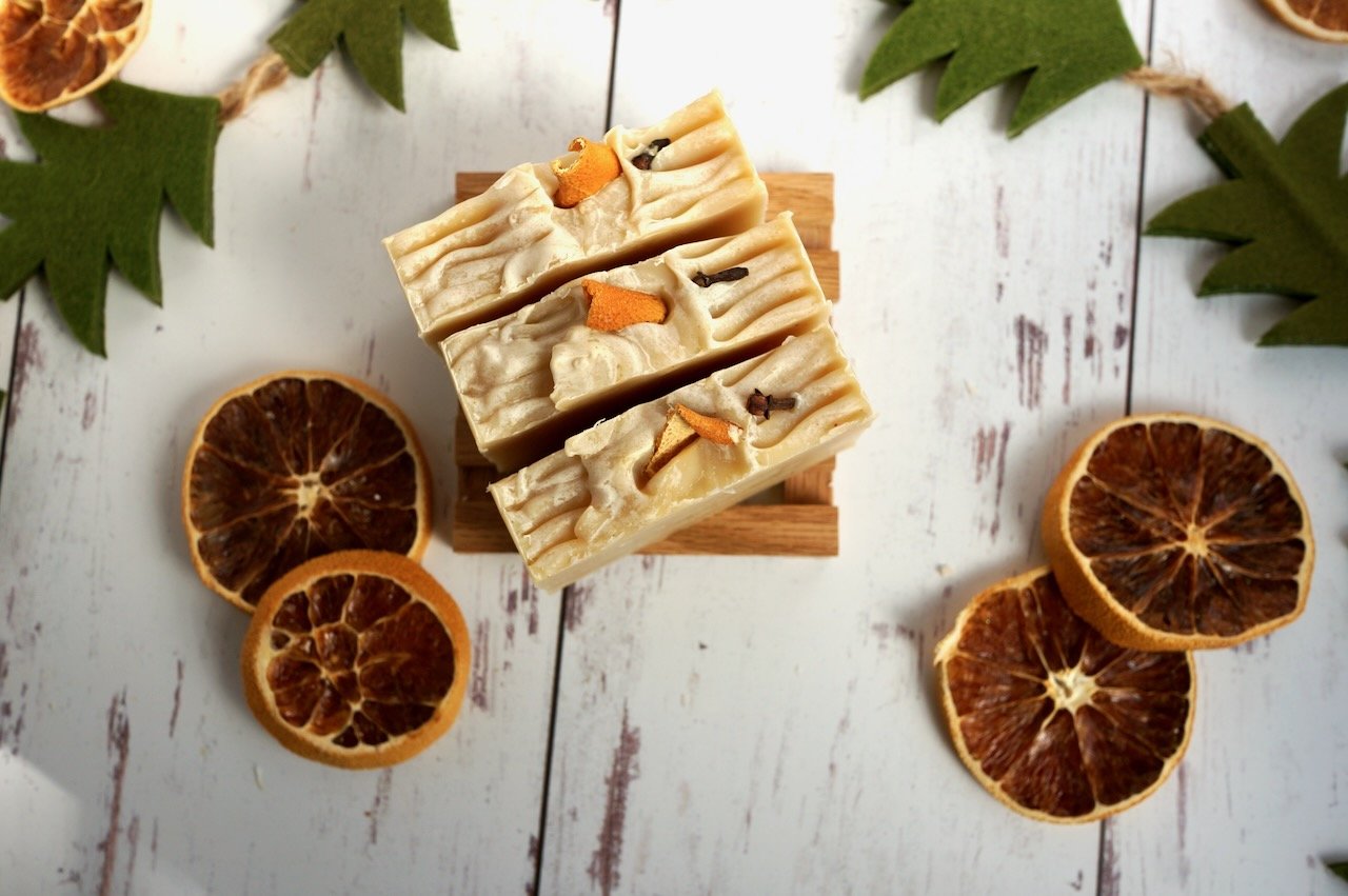 "Yule Spice" Sweet Orange & Clove Handmade Soap