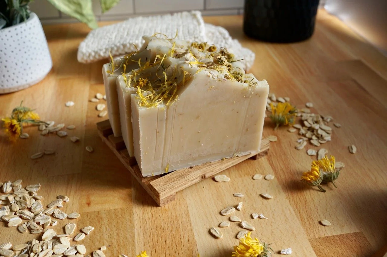 "Sunny Meadow" Calendula, Chamomile & Oatmeal Handcrafted Soap