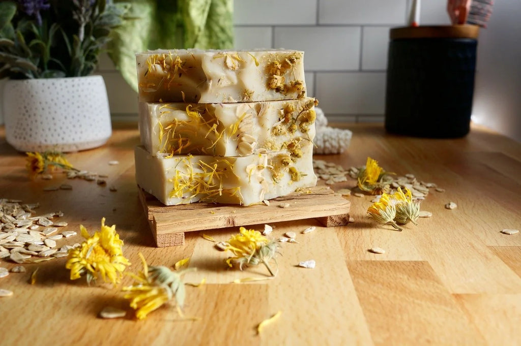 "Sunny Meadow" Calendula, Chamomile & Oatmeal Handcrafted Soap