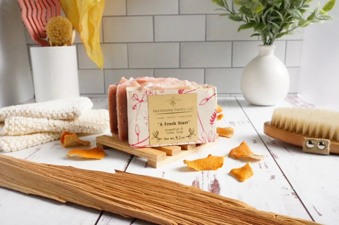 "A Fresh Start" Grapefruit & Cedarwood Handcrafted Soap