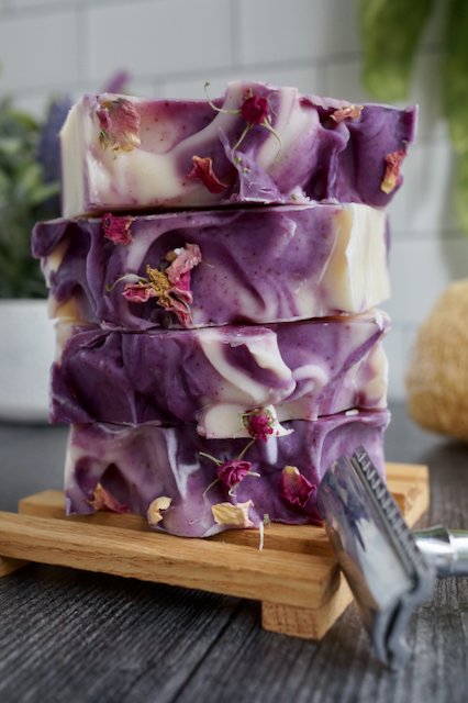 "Rose Geranium" Geranium & Wild Rose Artisan Soap