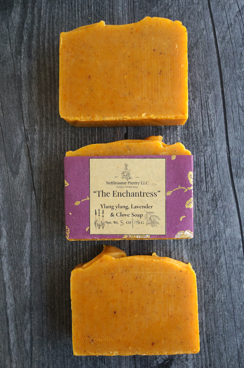 "The Enchantress" Ylang ylang, lavender, clove soap