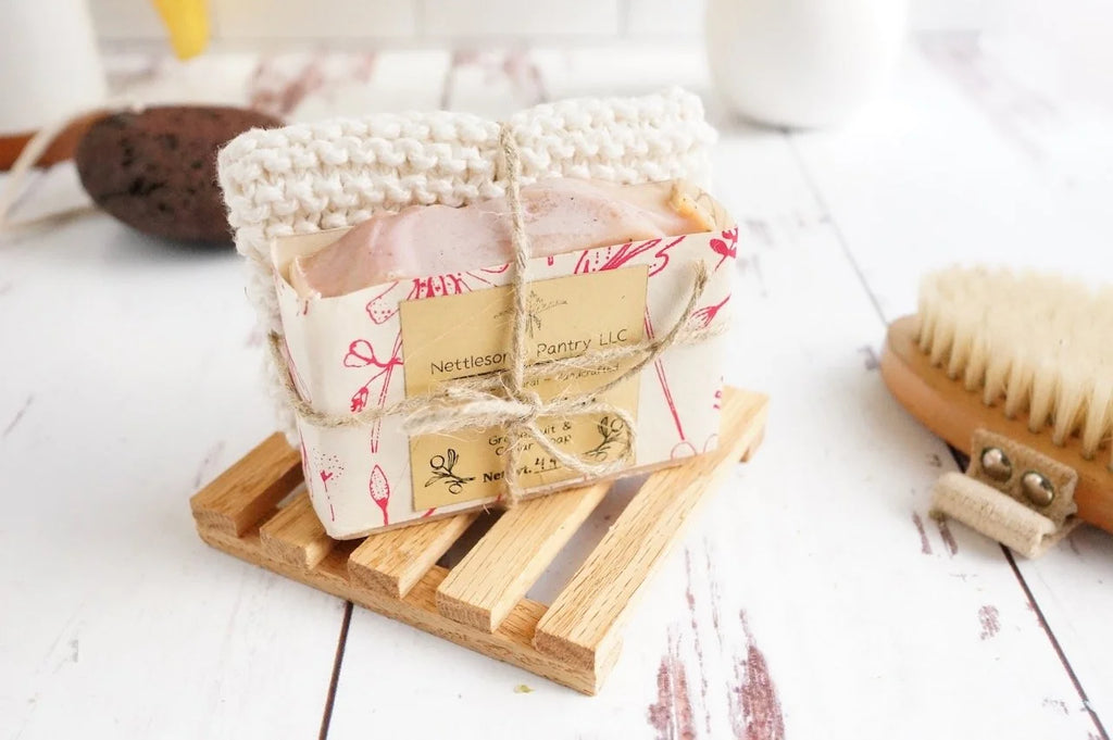 Handcrafted Soap & Wash Cloth Bundle