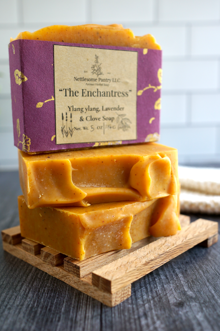 "The Enchantress" Ylang ylang, lavender, clove soap