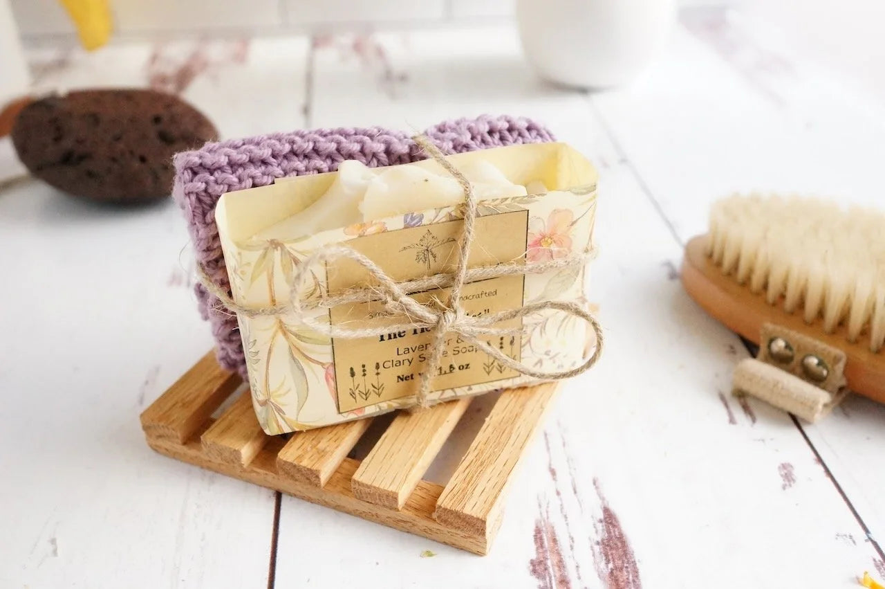 Handcrafted Soap & Wash Cloth Bundle